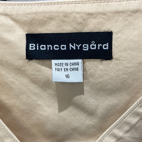 Bianca Nygård Light Tan, Sleeveless Top, NWOT, SZ 16 - Picture 3 of 6